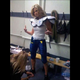 Illustration for article titled This Evening: Erin Andrews Gets Ready For Game Day At WVU